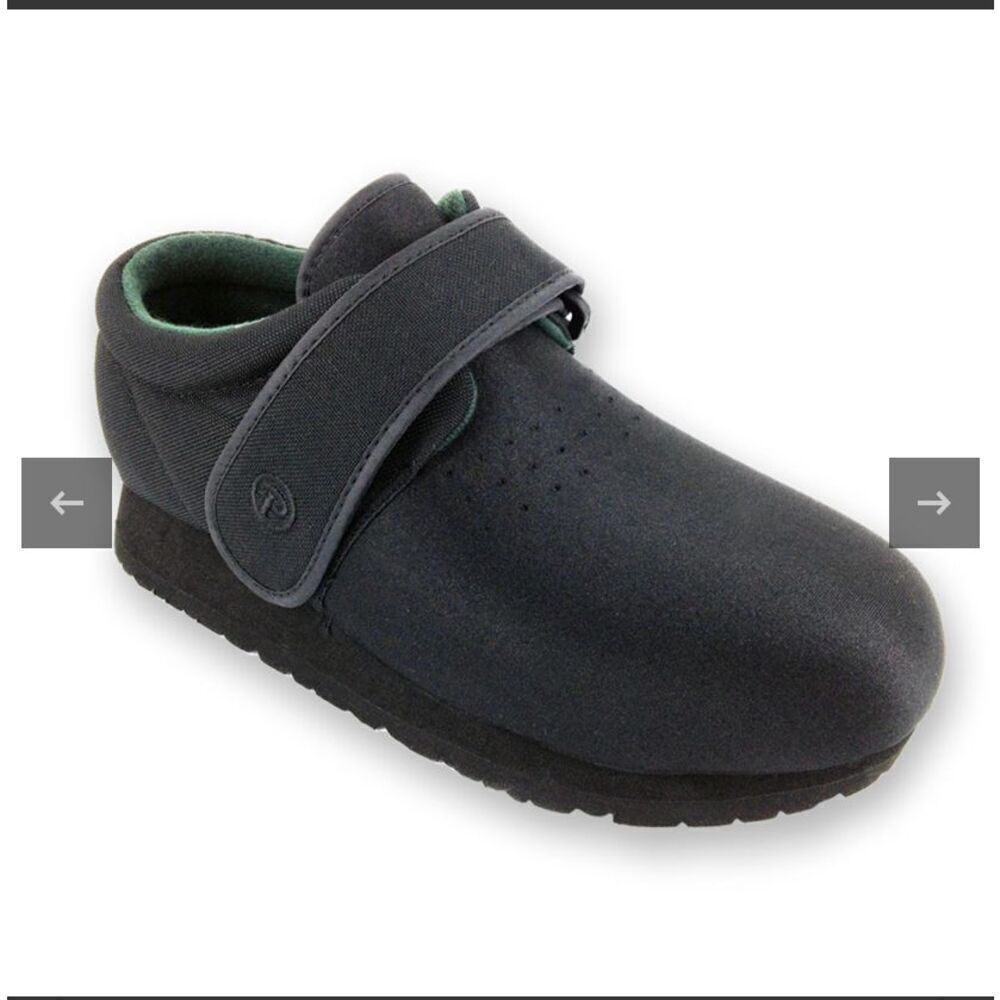 Pedors Unisex Black Classic Stretch Shoes For Swollen Feet Size 10/12